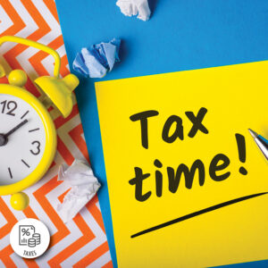 Tax Time clock image