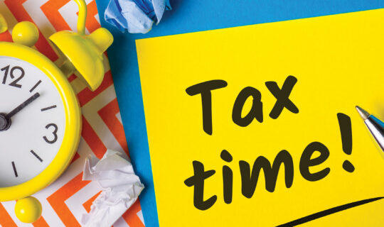 Tax Time clock image
